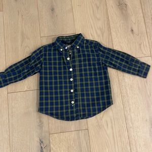 Children’s place plaid button down shirt toddler